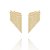 Brinco Earcuff Franjas Pequeno Folheado a Ouro 18K - Imagem 1