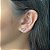 Brinco Earcuff Navetes Cristais Folheado a Ouro 18K - Imagem 1
