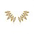 Brinco Earcuff Navetes Cristais Folheado a Ouro 18K - Imagem 3