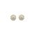 Brinco Flor 3D Cravejado Folheado a Ouro 18K - Imagem 1