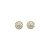 Brinco Flor 3D Cravejado Folheado a Ouro 18K - Imagem 1