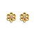 Brinco Flor Trabalhada Grande Folheado a Ouro 18K - Imagem 1