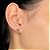 Brinco Gota Pequenouena Rosa Folheado a Ouro 18K - Imagem 1