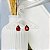 Brinco Gota Rubi Zirconia Galeria Folheado a Ouro 18K - Imagem 1