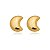 Brinco Lua Lisa PP Folheado a ouro 18K - Imagem 2