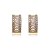 Brinco Meia Argola Cravejado Navetes Folheado a Ouro 18K - Imagem 1
