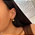 Brinco Pandeiro Argola Zircônias Folheado a Ouro 18K - Imagem 2