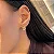 Brinco Quadrado Cravejado Folheado a Ouro 18K - Imagem 2