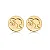 Brinco Redondo Barbie Folheado a Ouro 18K - Imagem 1