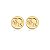 Brinco Redondo Barbie Pequeno Folheado a Ouro 18K - Imagem 1