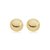 Brinco Redondo Liso Folheado a Ouro 18K - Imagem 2