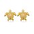Brinco Tartaruguinha Folheado a Ouro 18K - Imagem 1