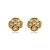 Brinco Trevo 4 Folhas Folheado a Ouro 18K - Imagem 1