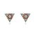 Brinco Triangulo Rainbow Folheado a Ouro 18K - Imagem 1