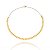 Choker Coração Recorte Folheado a Ouro 18K - Imagem 1