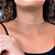 Choker De Pérolas Juntinhas Folheado a Ouro 18K - Imagem 1