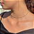 Choker Veneziano Bolinhas Delicada Folheado a Ouro 18K - Imagem 1