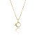 Colar Anel Cravejado Folheado a Ouro 18K - Imagem 2