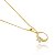 Colar Anel Cravejado Folheado a Ouro 18K - Imagem 3