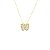 Colar Borboleta Pavê Cristal Folheado a Ouro 18K - Imagem 1