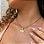 Colar Cartier Pingente Olho Grego Placa Folheado a Ouro 18K - Imagem 2