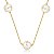 Colar Choker 3 Pérolas Folheado a Ouro 18K - Imagem 1