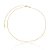 Colar Choker Chapinhas Coração Folheado a Ouro 18k - Imagem 3