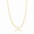Colar Choker Corações Placa Vazado Folheado a Ouro 18K - Imagem 2