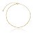 Colar Choker Cruzes Placa Lisas Folheado a Ouro 18K - Imagem 1