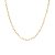 Colar Choker Elos Corações Vazados Folheado a Ouro 18K - Imagem 1