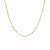 Colar Choker Elos Corações Vazados Folheado a Ouro 18K - Imagem 1