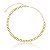 Colar Choker Elos Redondos Folheado a Ouro 18K - Imagem 1