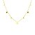 Colar Choker Meia Bola Folheado a Ouro 18K - Imagem 1