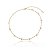 Colar Choker Palitinhos Pérolas Em Coração Folheado a Ouro 18K - Imagem 1