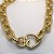 Colar Choker Pingente Coração Folheado a Ouro 18K - Imagem 1