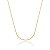 Colar Choker Rabo De Rato Liso Folheado a Ouro 18K - Imagem 1