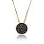 Colar Chuveiro Preto Folheado a Ouro 18K - Imagem 1