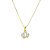 Colar Coroa Cravejado Branco Folheado a Ouro 18K - Imagem 1