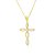 Colar Cruz Entrelaçada Folheado a Ouro 18K - Imagem 1