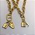 Colar Elo Pequeno Pingentes Variados Folheado a Ouro 18K - Imagem 2