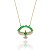 Colar Fenix Inteiro Cravejado Folheado a Ouro 18K - Imagem 1