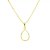 Colar Gota Color Leitosa Folheado a Ouro 18K - Imagem 1