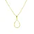 Colar Gota Color Leitosa Folheado a Ouro 18K - Imagem 1