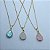 Colar Gota Color Leitosa Folheado a Ouro 18K - Imagem 2