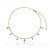 Colar Groumet Pingentes Ponto De Luz Folheado a Ouro 18K - Imagem 2