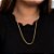 Colar Heringbone 60Cm Folheado a Ouro 18K - Imagem 1