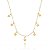Colar Infantil Correntinha Pingentes Estrela Lisa Folheado a Ouro 18K - Imagem 1
