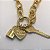 Colar Longo 3 Pingentes Folheado a Ouro 18K - Imagem 2