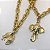 Colar Longo Elo Pequeno Pingentes Variados Folheado a Ouro 18K - Imagem 1