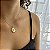 Colar Mandala Fé Oval Folheado a Ouro 18K - Imagem 1